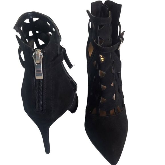 Report Laser Cut Faux Suede Stiletto Booties - Picture 11 of 12